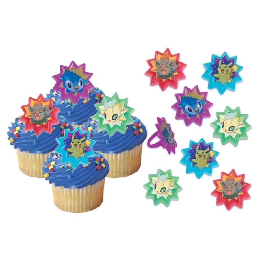 Pokemon Cupcake Rings (Pack of 12)