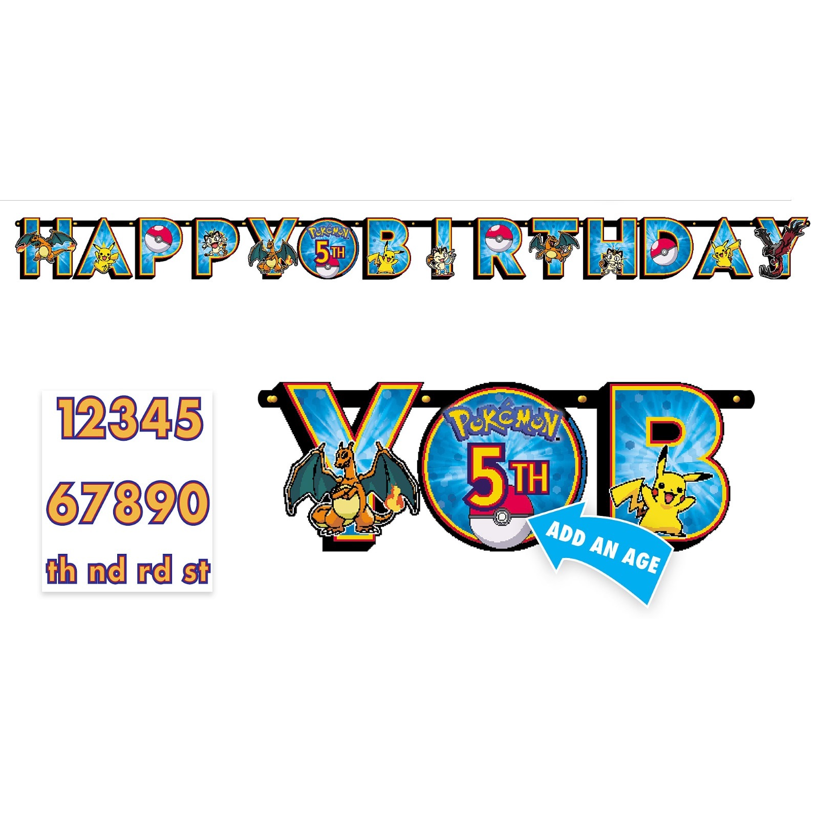 Pokemon Jumbo Add an Age Banner Kit