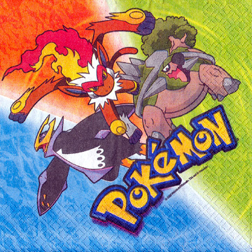 Pokemon Large Napkins / Serviettes (Pack of 16)