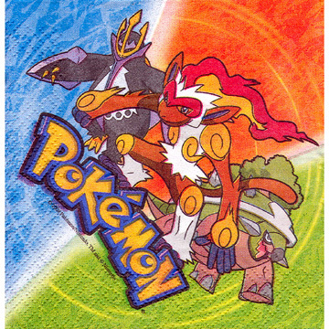 Pokemon Small Napkins / Serviettes (Pack of 16)
