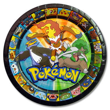 Pokemon Small Paper Plates (Pack of 8)