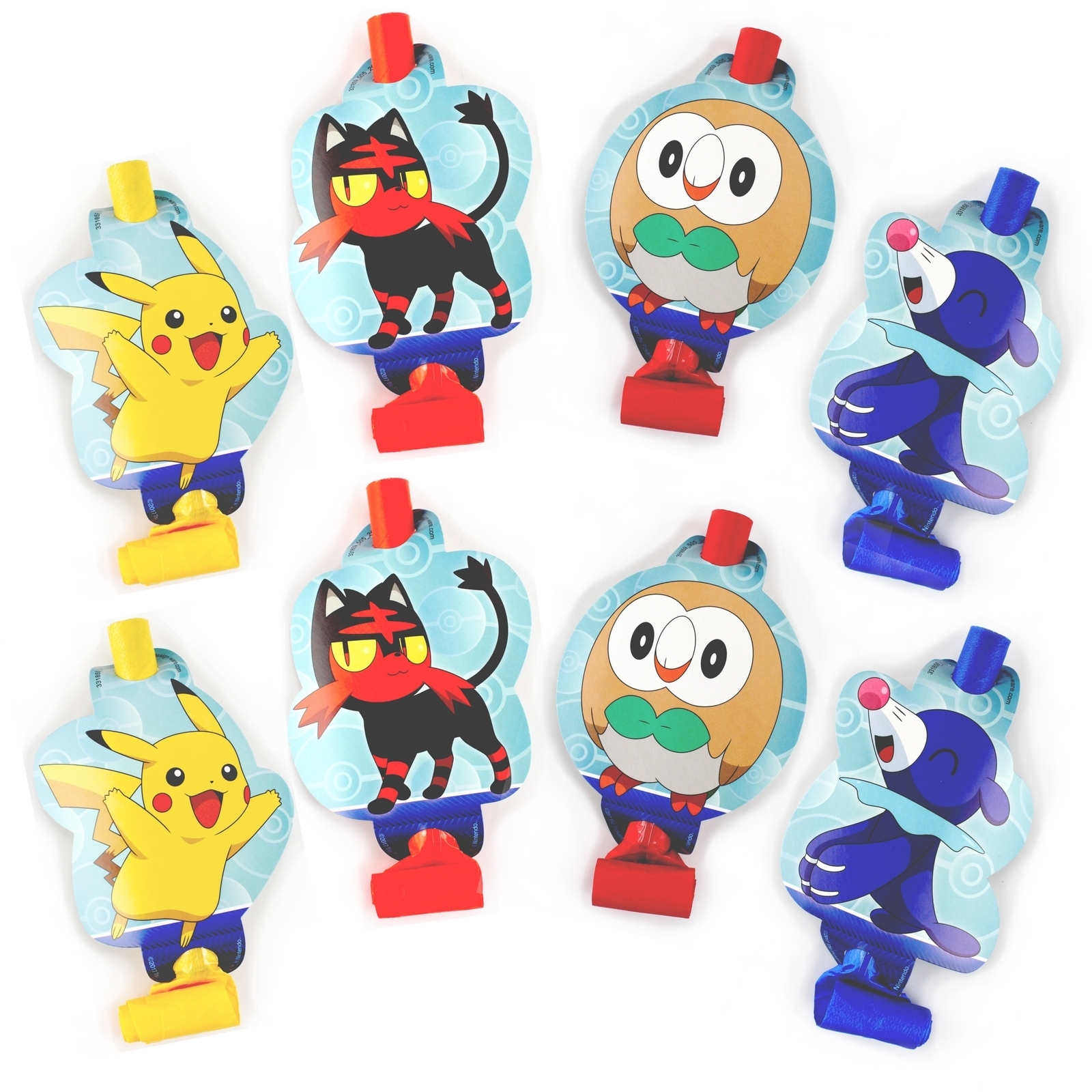 Pokemon Core Party Blowers (Pack of 8)