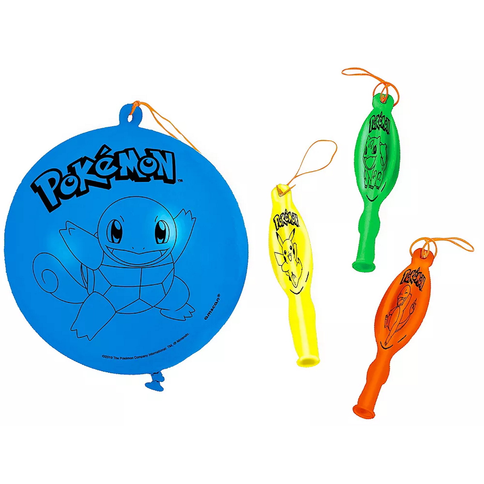 Pokemon Classic Punch Ball Balloons (Pack of 4)