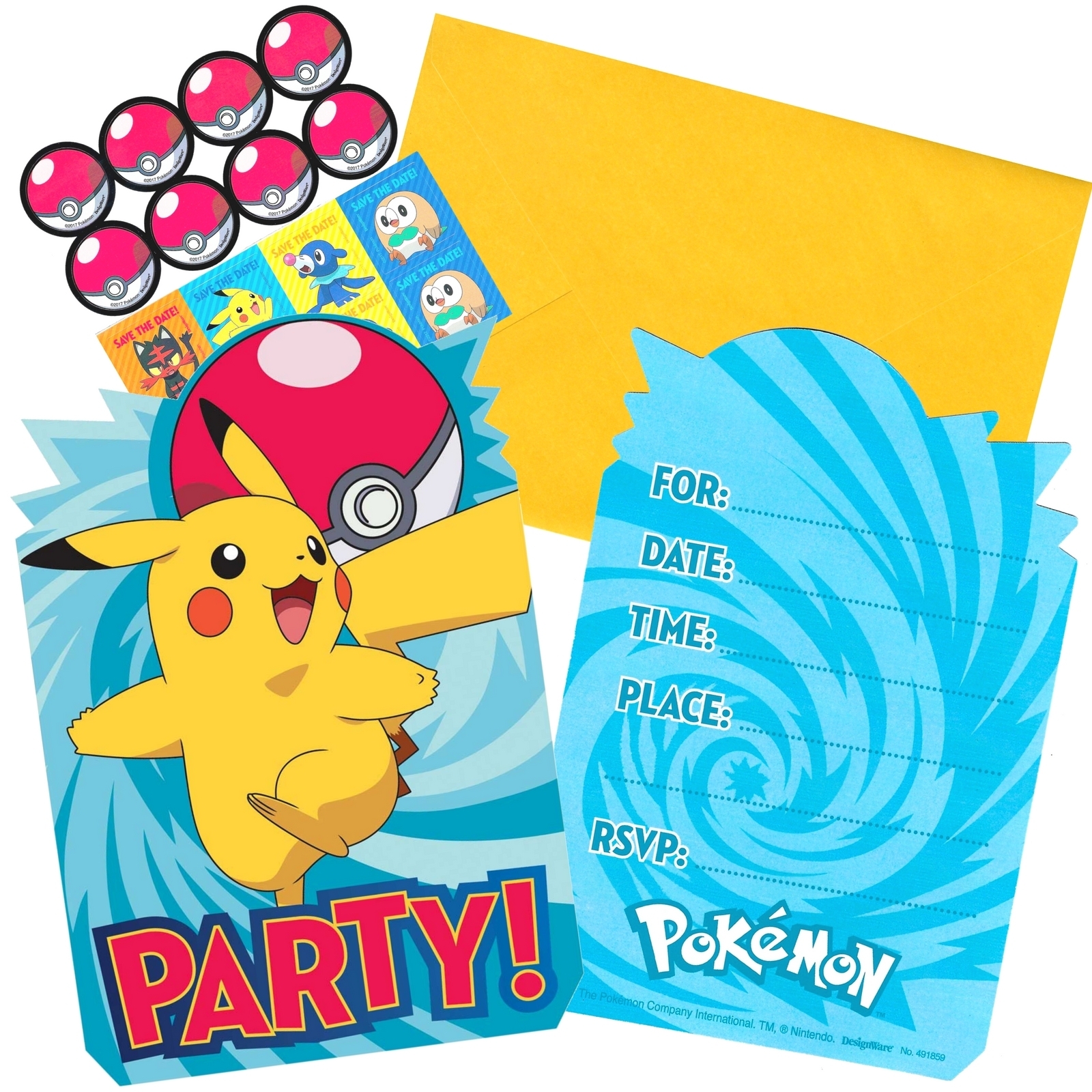Pokemon Core Invitation Set (Pack of 8)