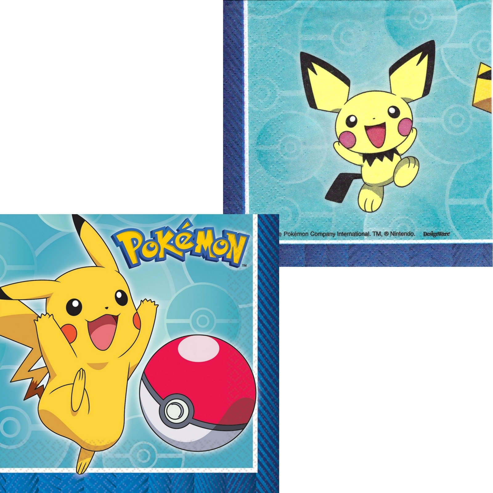 Pokemon Core Small Napkins / Serviettes (Pack of 16)
