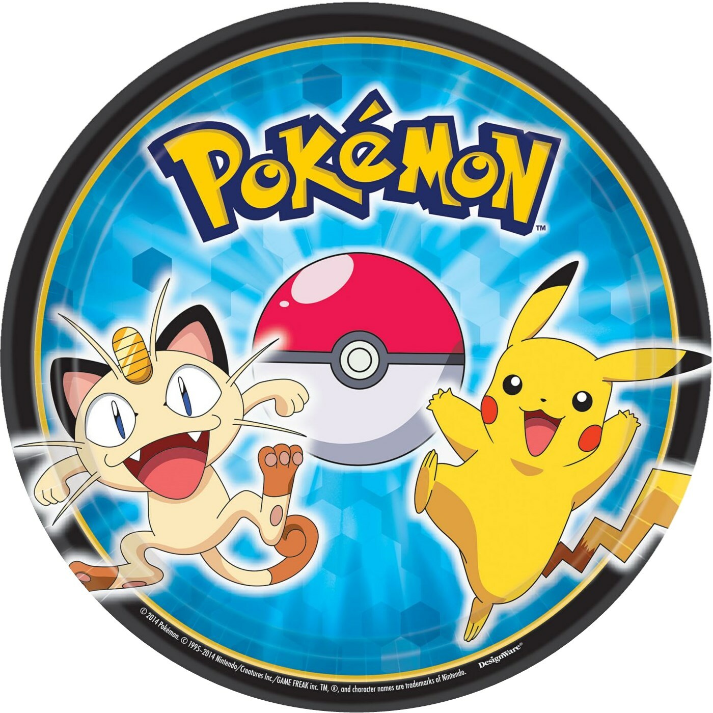 Pokemon Small Paper Plates (Pack of 8)