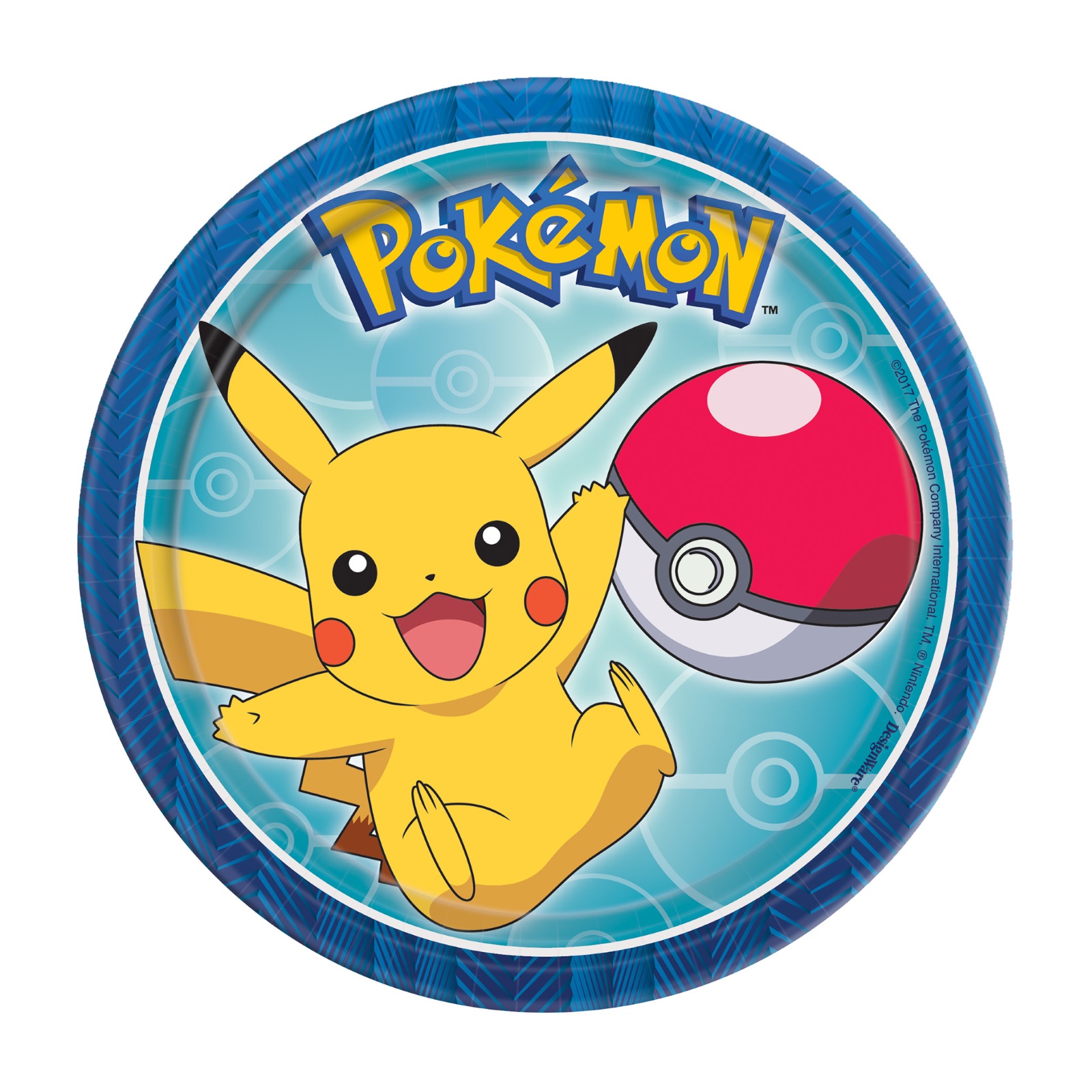 Pokemon Core Small Paper Plates (Pack of 8)