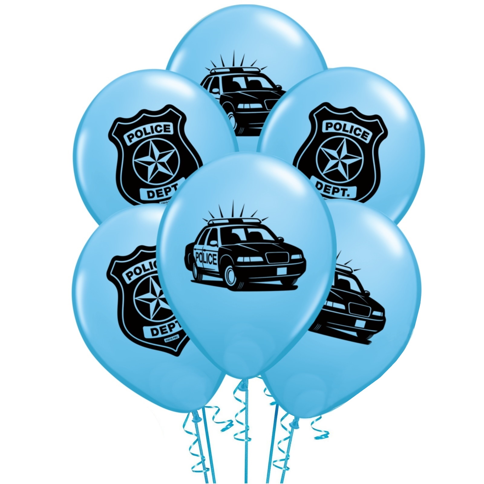 Police Department Balloons (Pack of 50)