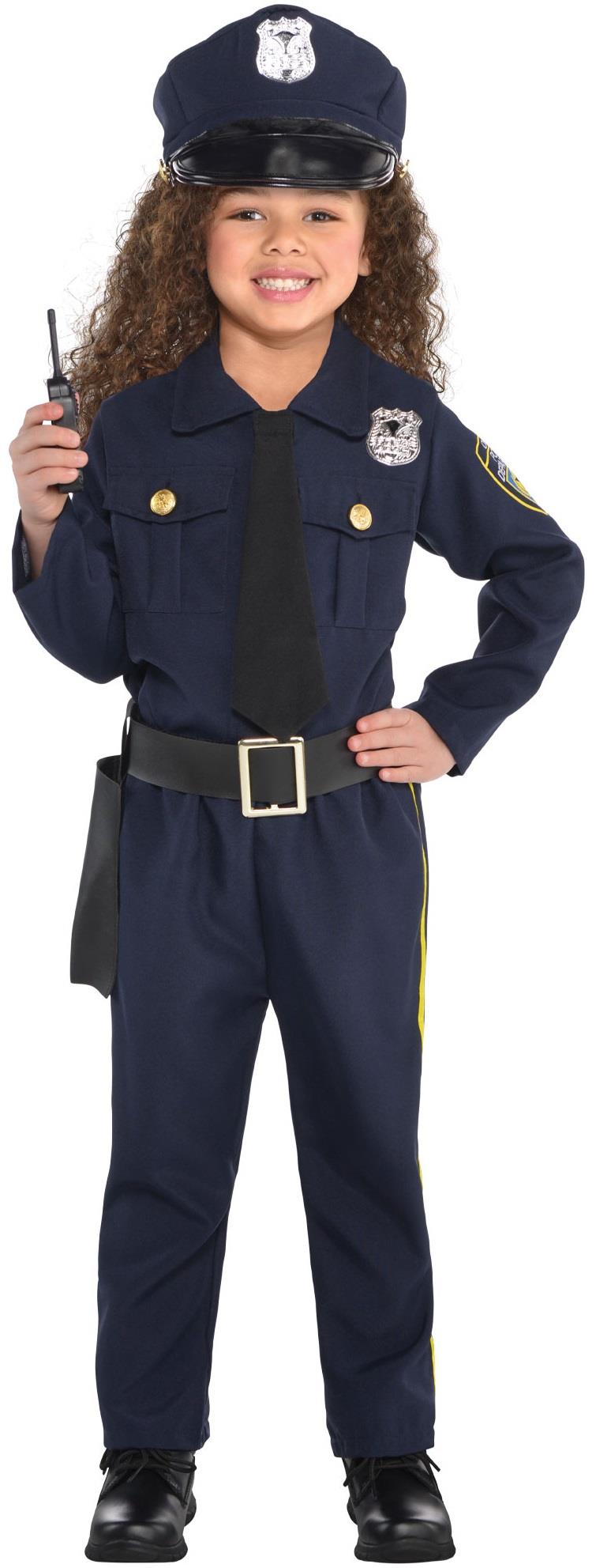 Police Officer Girl Child Costume 4-6
