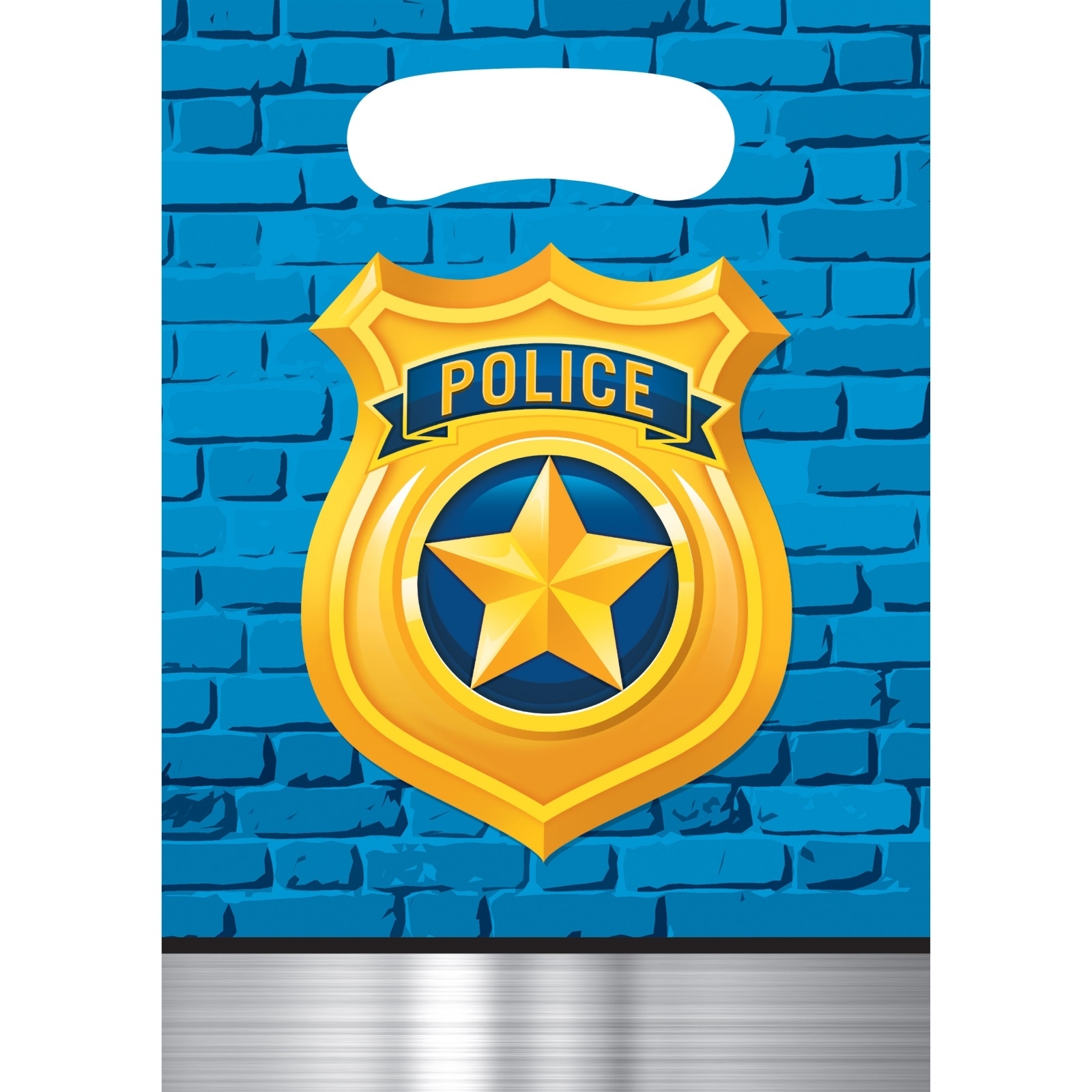 Police Party Lolly/Treat Bags (Pack of 8)