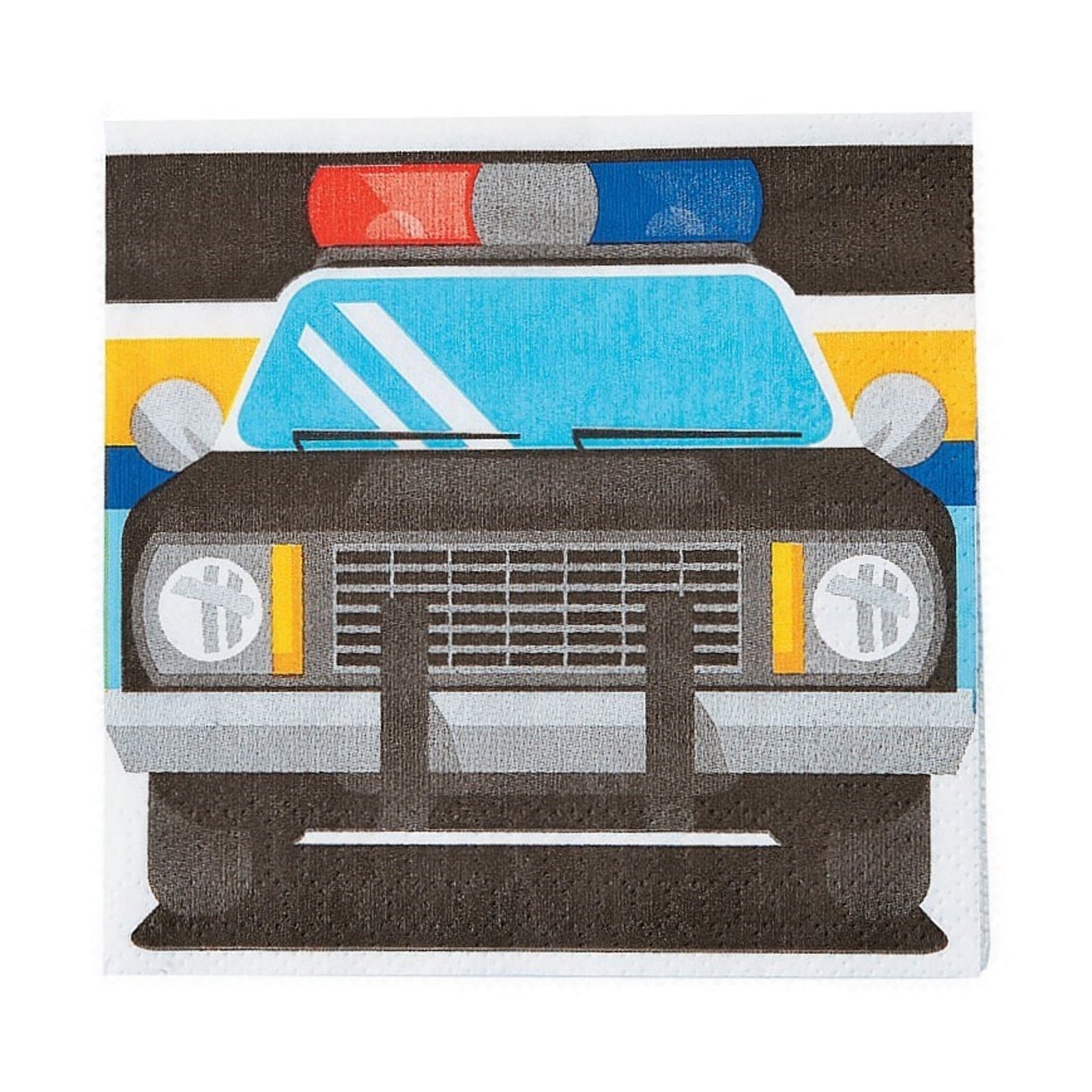 Police Party Small Napkins / Serviettes (Pack of 16)