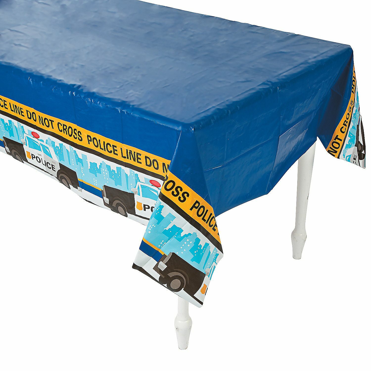 Police Party Plastic Tablecloth