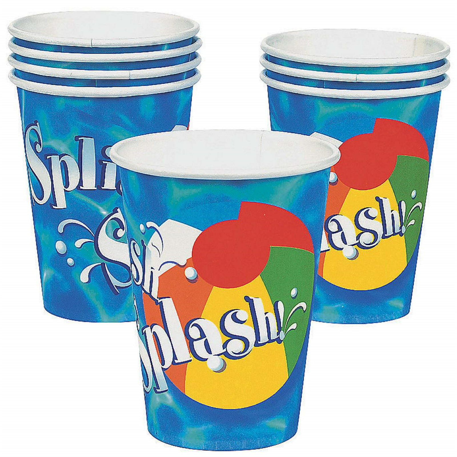 Swimming Pool Party Paper Cups (Pack of 8)