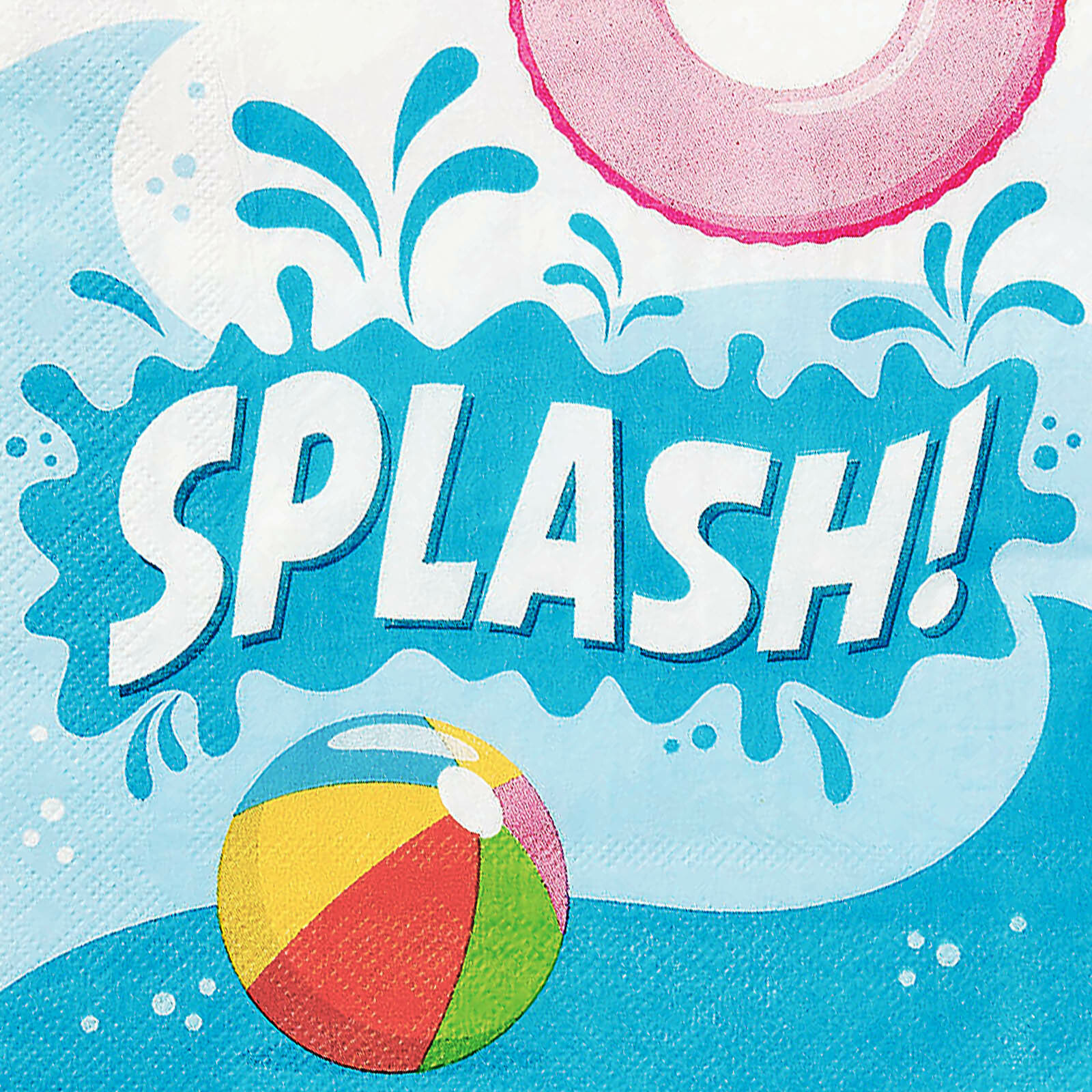 Summer Pool Party Large Napkins / Serviettes (Pack of 16)