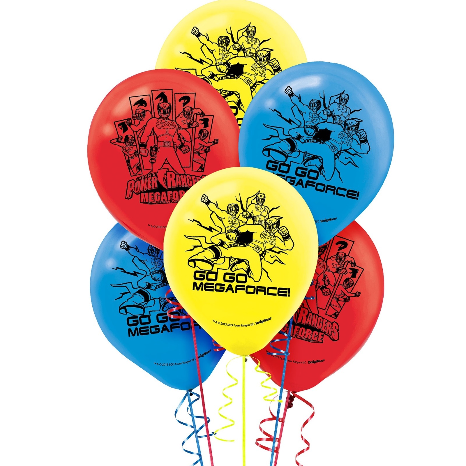 Power Rangers Megaforce Balloons (Pack of 6)
