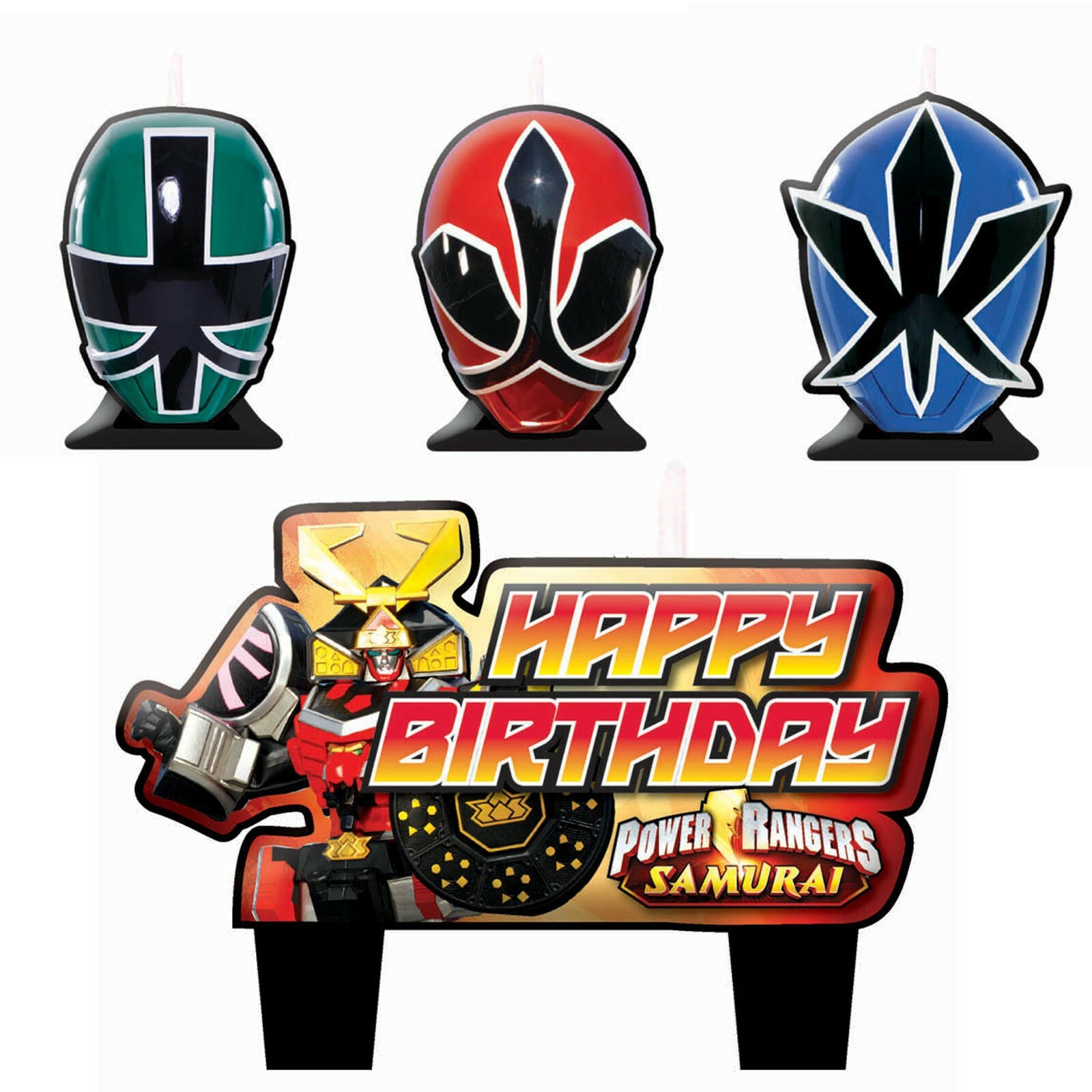 Power Rangers Samurai Molded Candles (Set of 4)