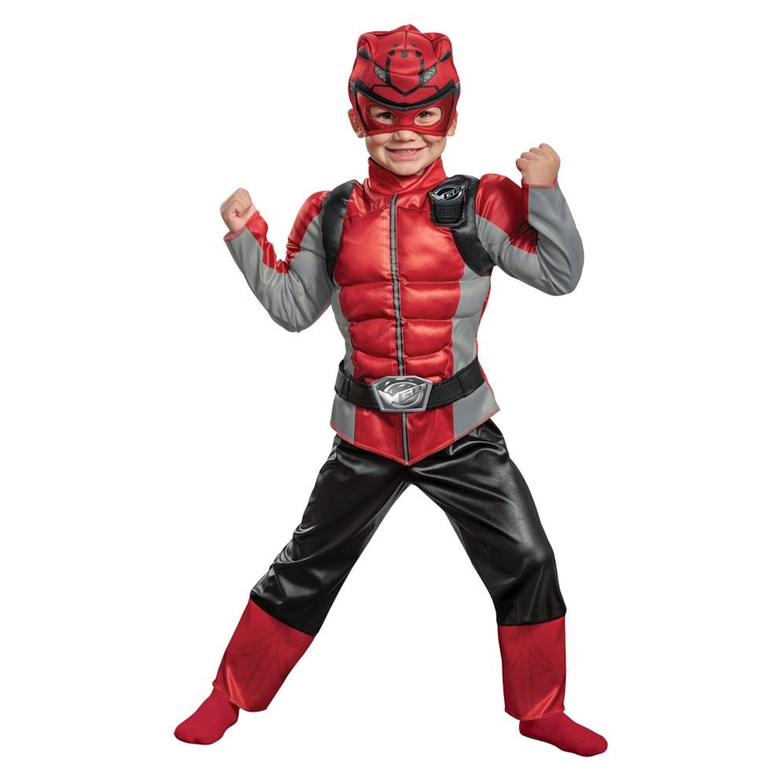 Power Rangers Beast Morphers Red Ranger Half Mask Child Costume 3-4T