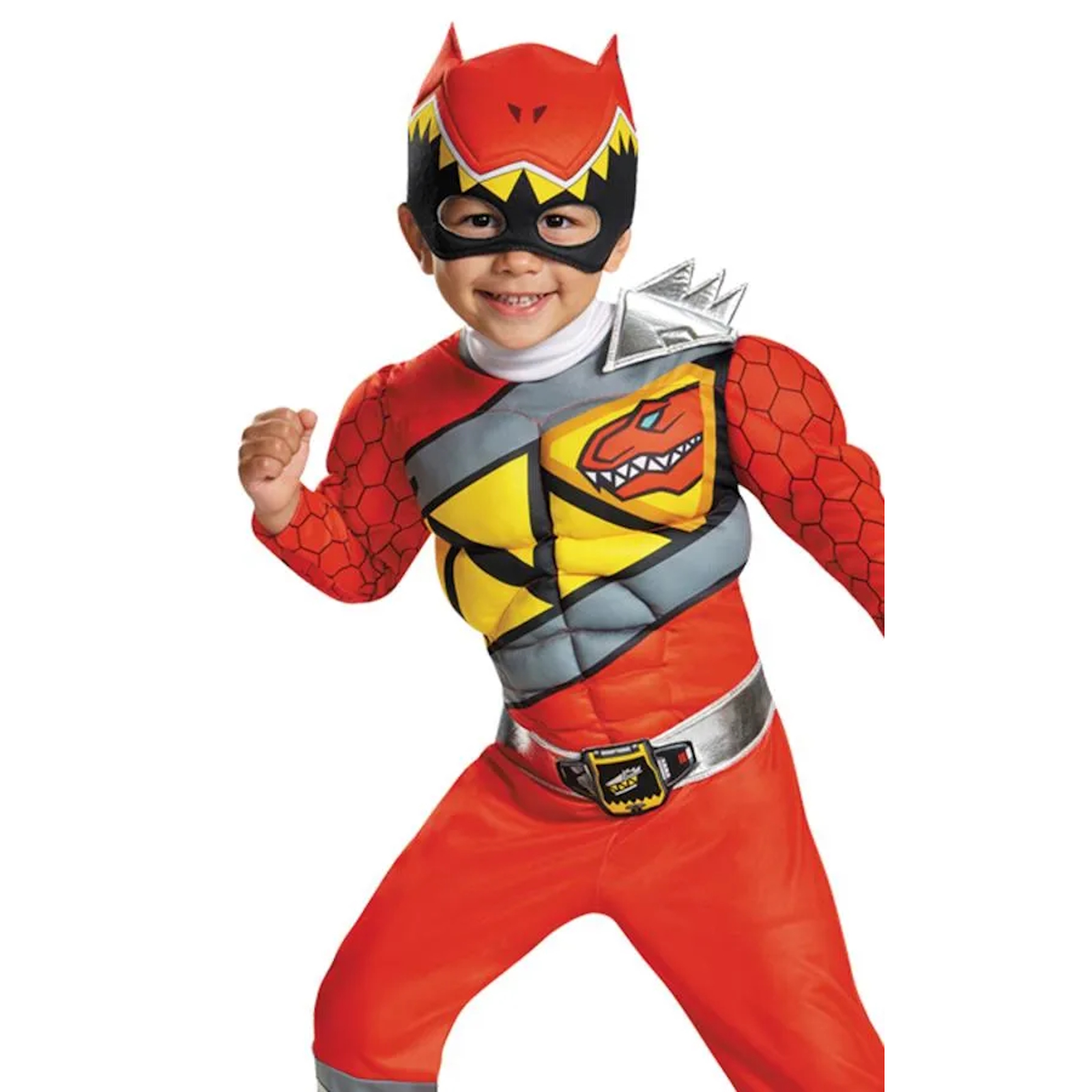 Power Rangers Dino Charge Red Ranger Muscle Toddler / Child Costume 4-6
