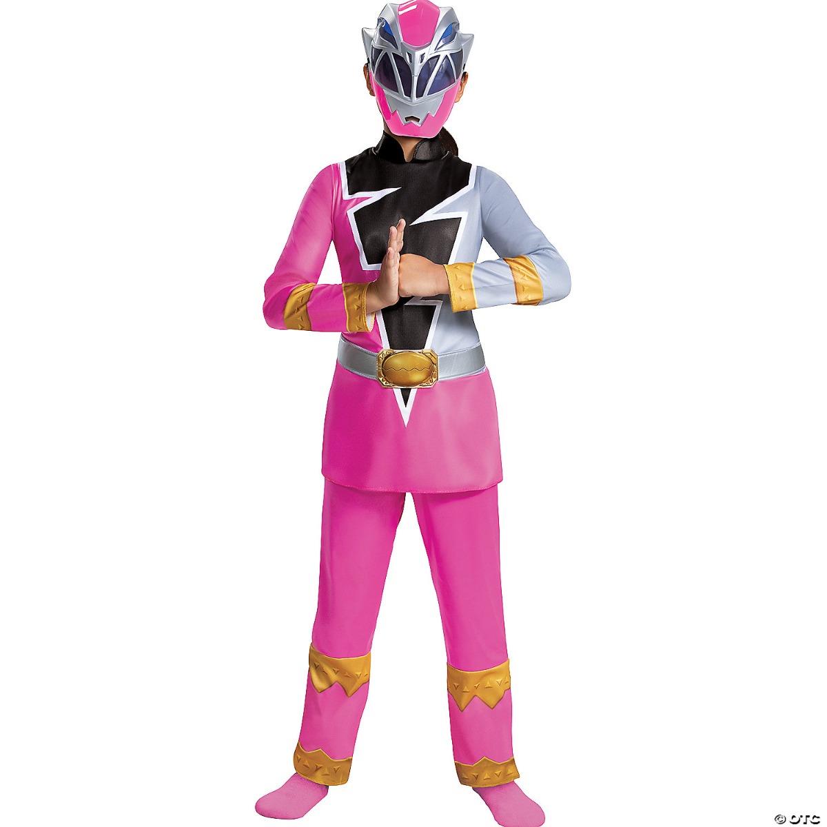 Power Rangers Dino Fury Pink Ranger Deluxe Child Costume 7-8