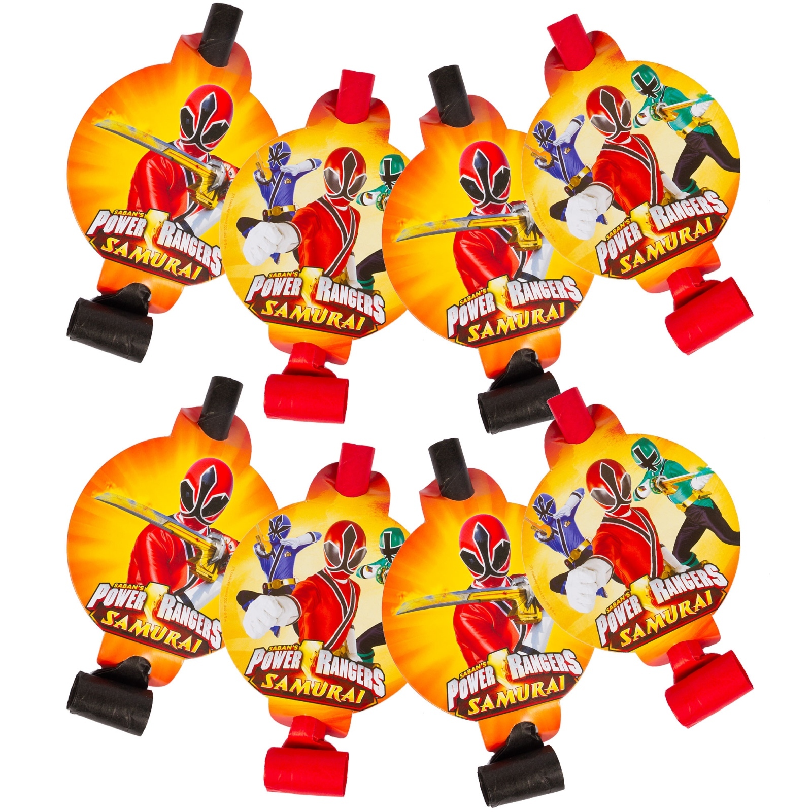 Blower Power Rangers Power Rangers Samurai Party Blowers (Pack of 8) - Discount Party Supplies