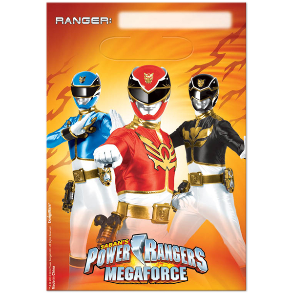 Power Rangers Megaforce Lolly/Treat Bags (Pack of 8)