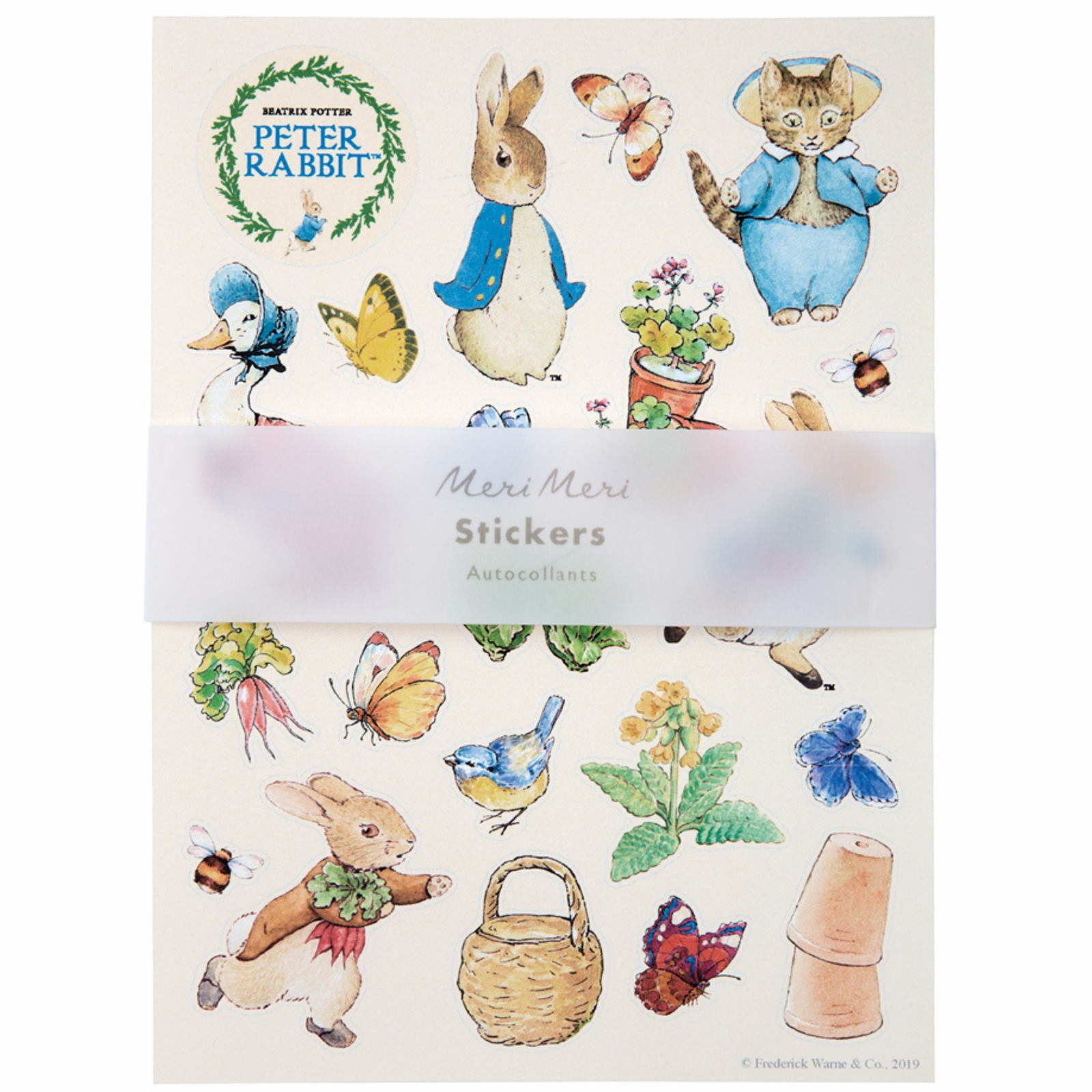Meri Meri Peter Rabbit and Friends Sticker Sheets (10 Sheets)