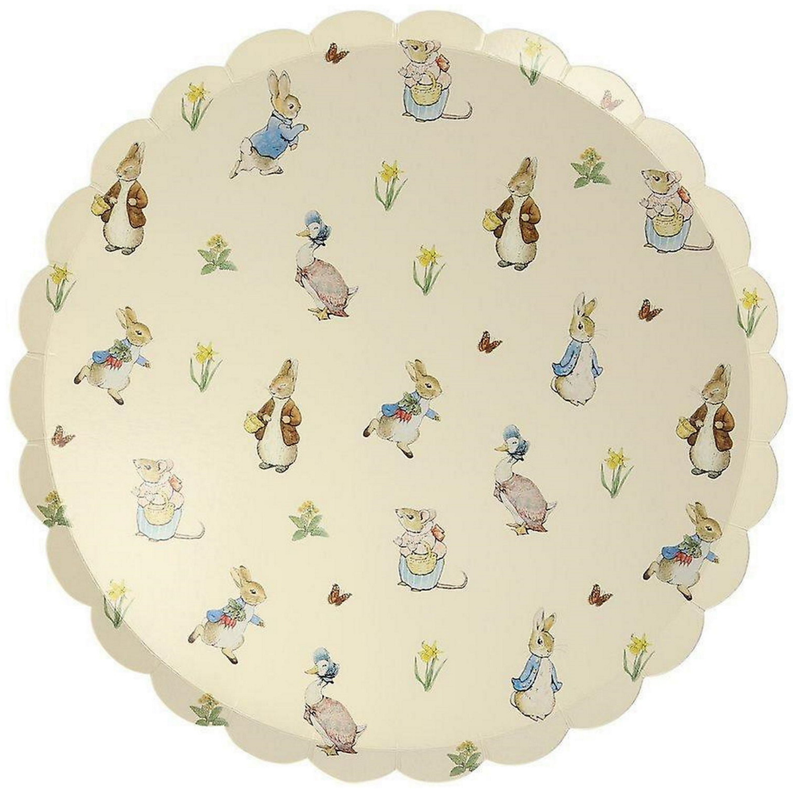 Meri Meri Peter Rabbit and Friends Large Paper Plates (Pack of 12)