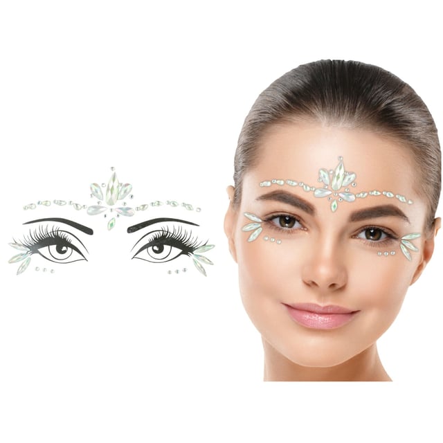 Face Stickers Small Face Jewels Glow In The Dark Crystal Face