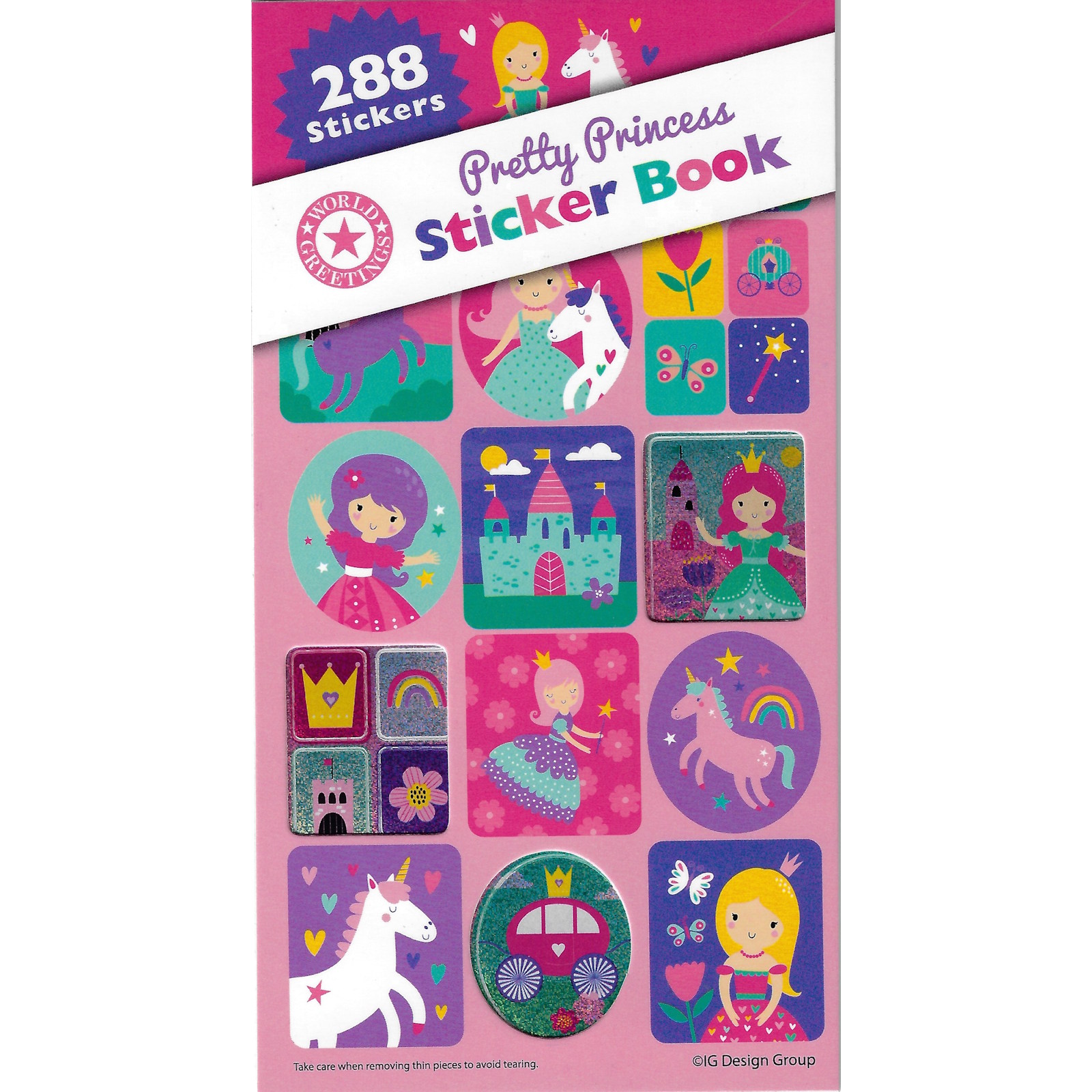 Pretty Princess Sticker Book (12 Sheets)