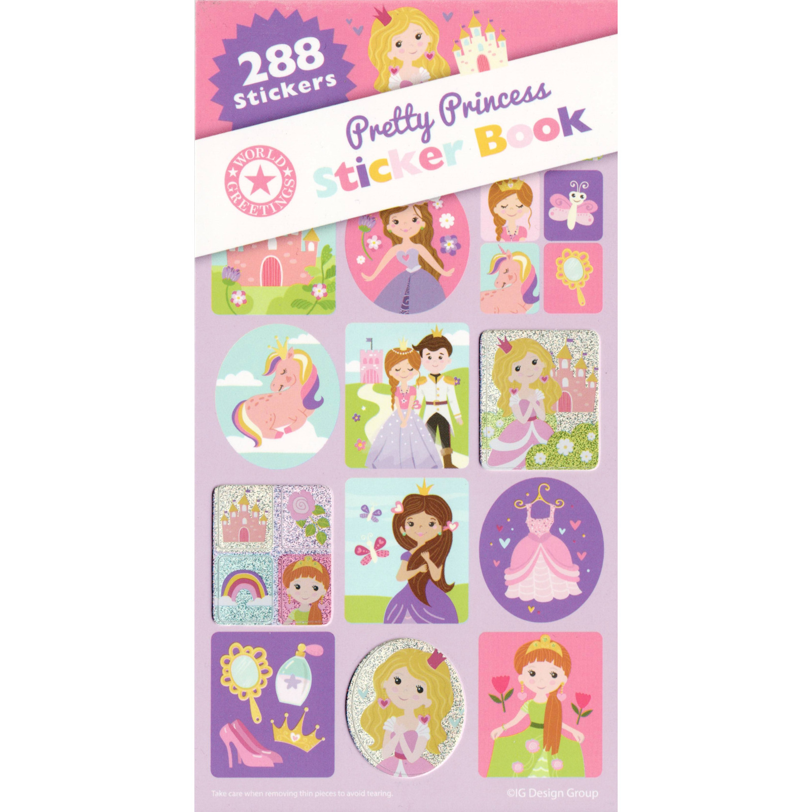 Pretty Princess Sticker Book (12 Sheets)