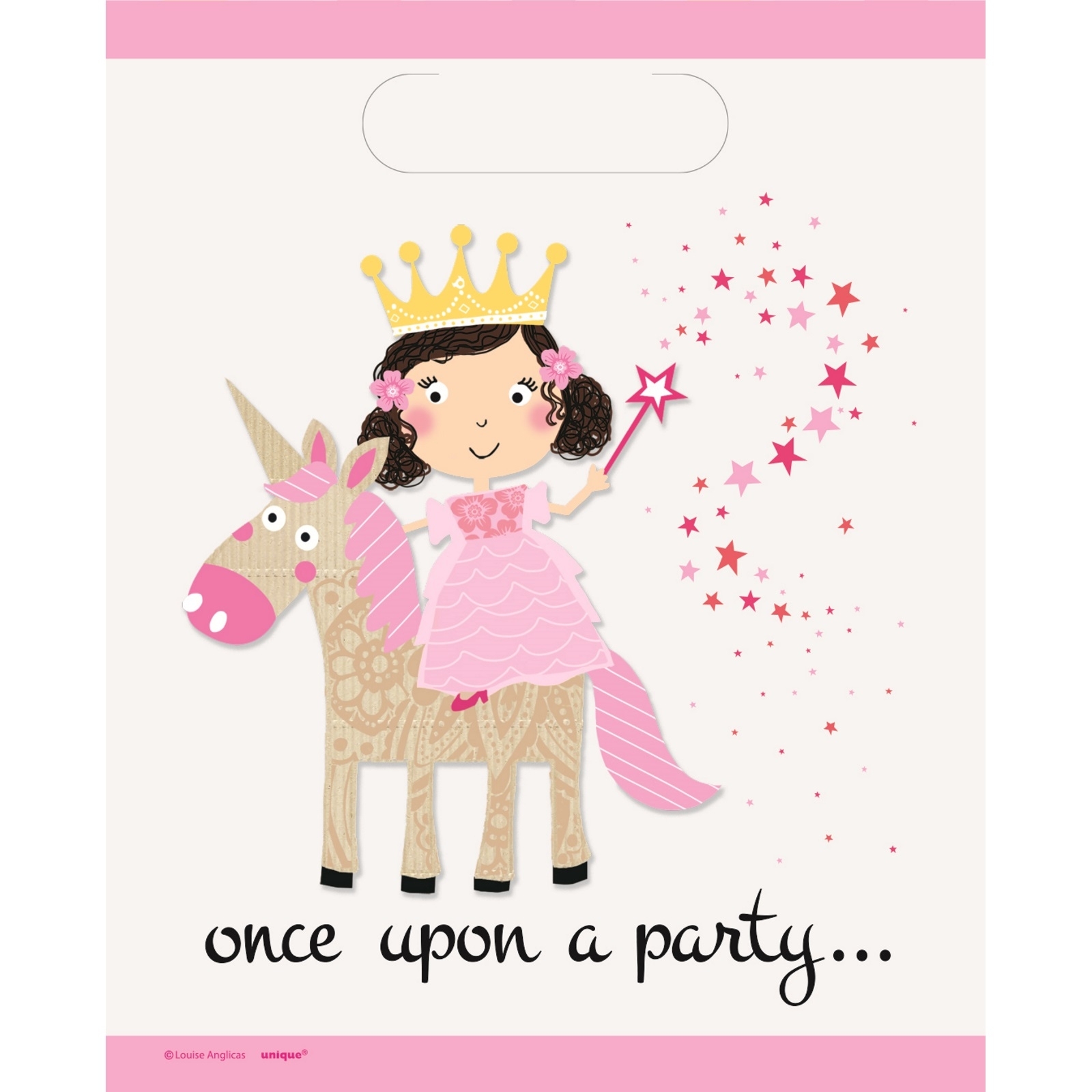 Pink Princess and Unicorn Lolly/Treat Bags (Pack of 8)