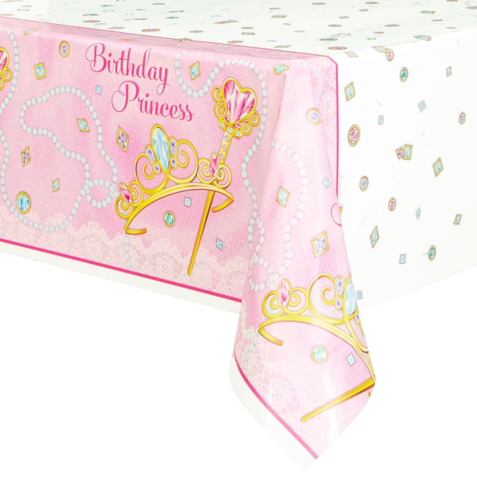Birthday Princess Plastic Tablecloth