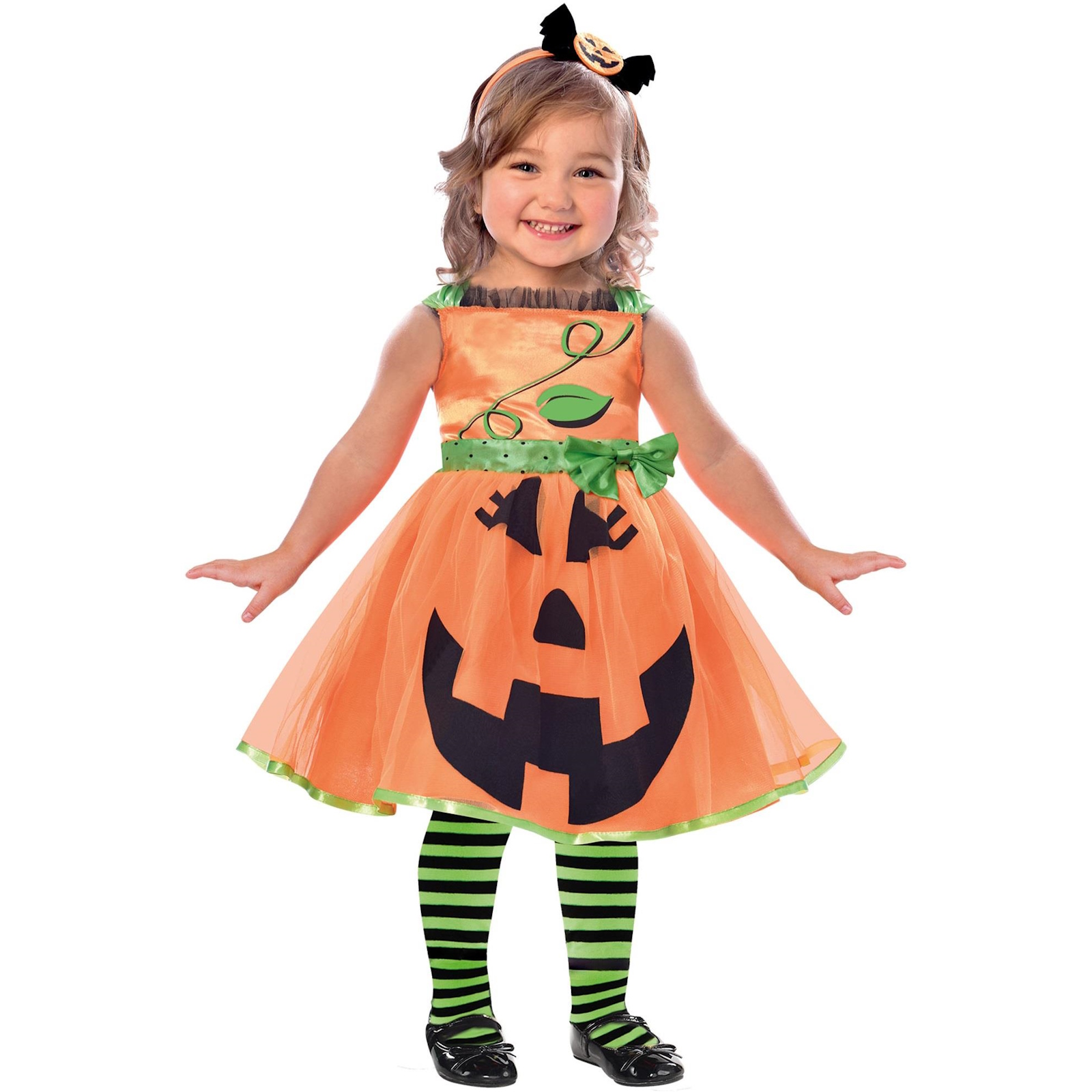 Cute Pumpkin Dress Girls Costume 4-6 Years