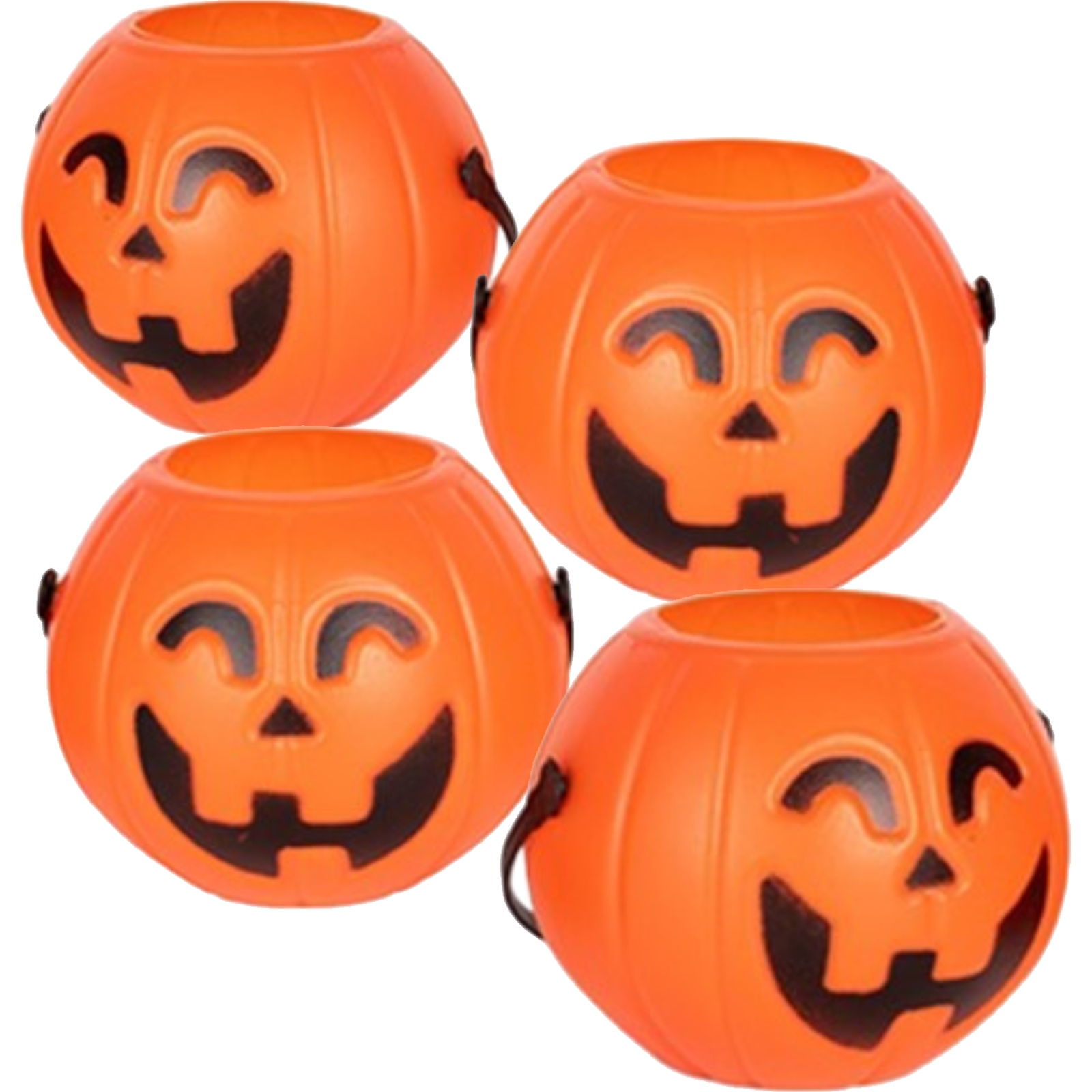 Mini Festive Pumpkin Pails (Pack of 4) 