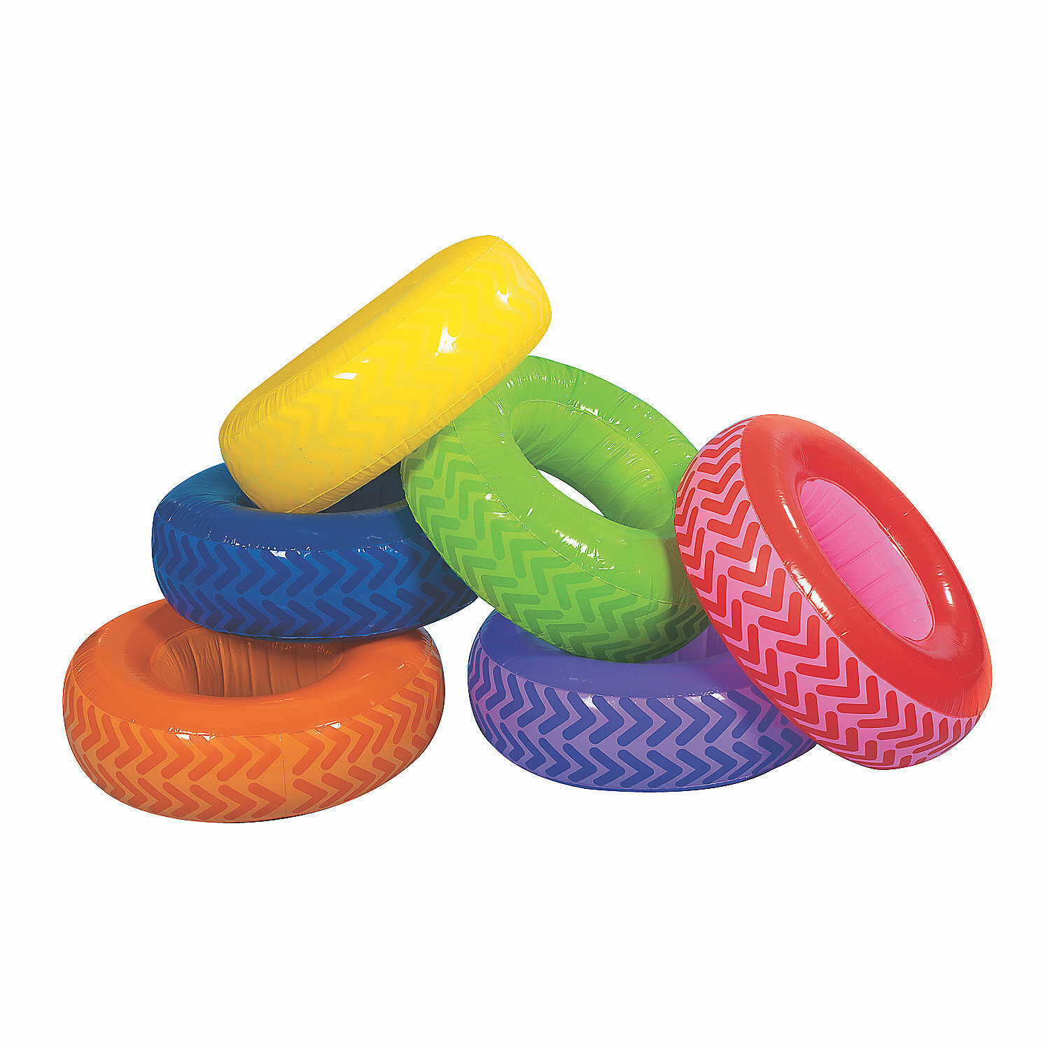 Inflatable Racing Tyres (Pack of 6)