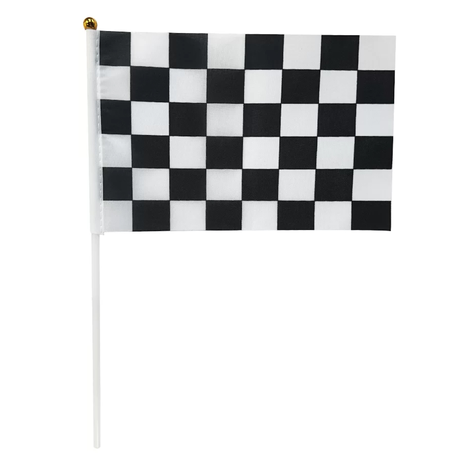 Black and White Checkered Flags (Pack of 6) 