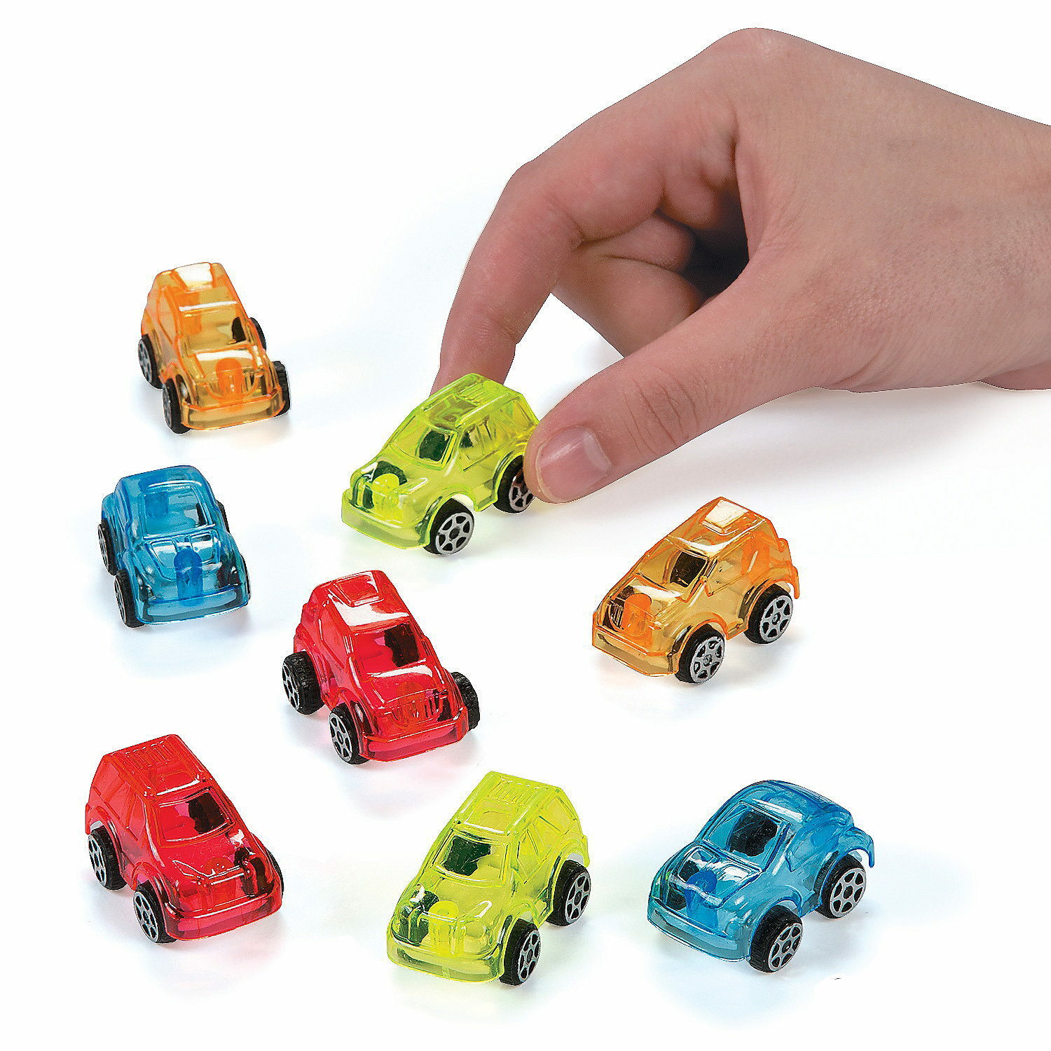 Micro Crystal Car Toys (Pack of 8)