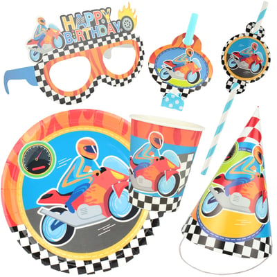 Motorcycle Party Pack (For 6 Guests) $5.99 ($11.99) + more clearance deals at Discount Party Supplies