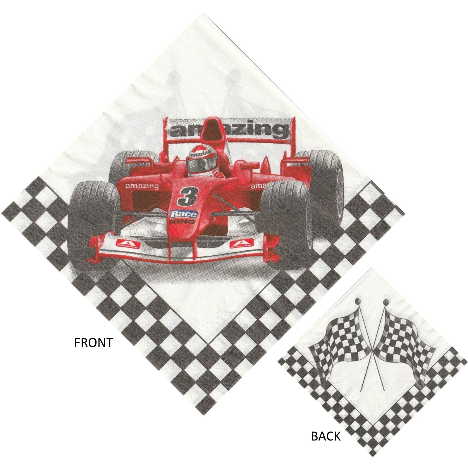 F1 Racing Car Large Napkins / Serviettes (Pack of 20)
