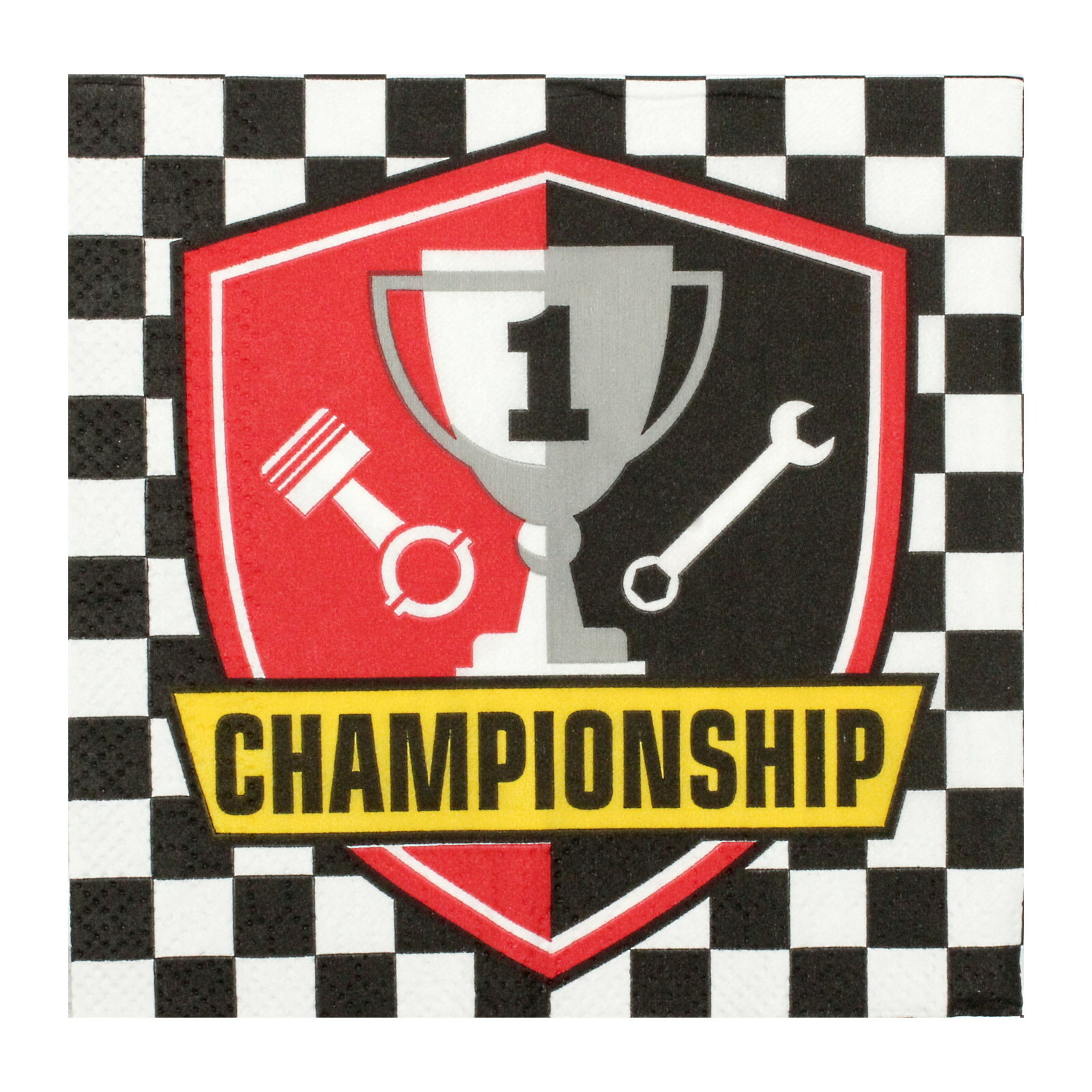 Race Car Birthday Small Napkins / Serviettes (Pack of 16)