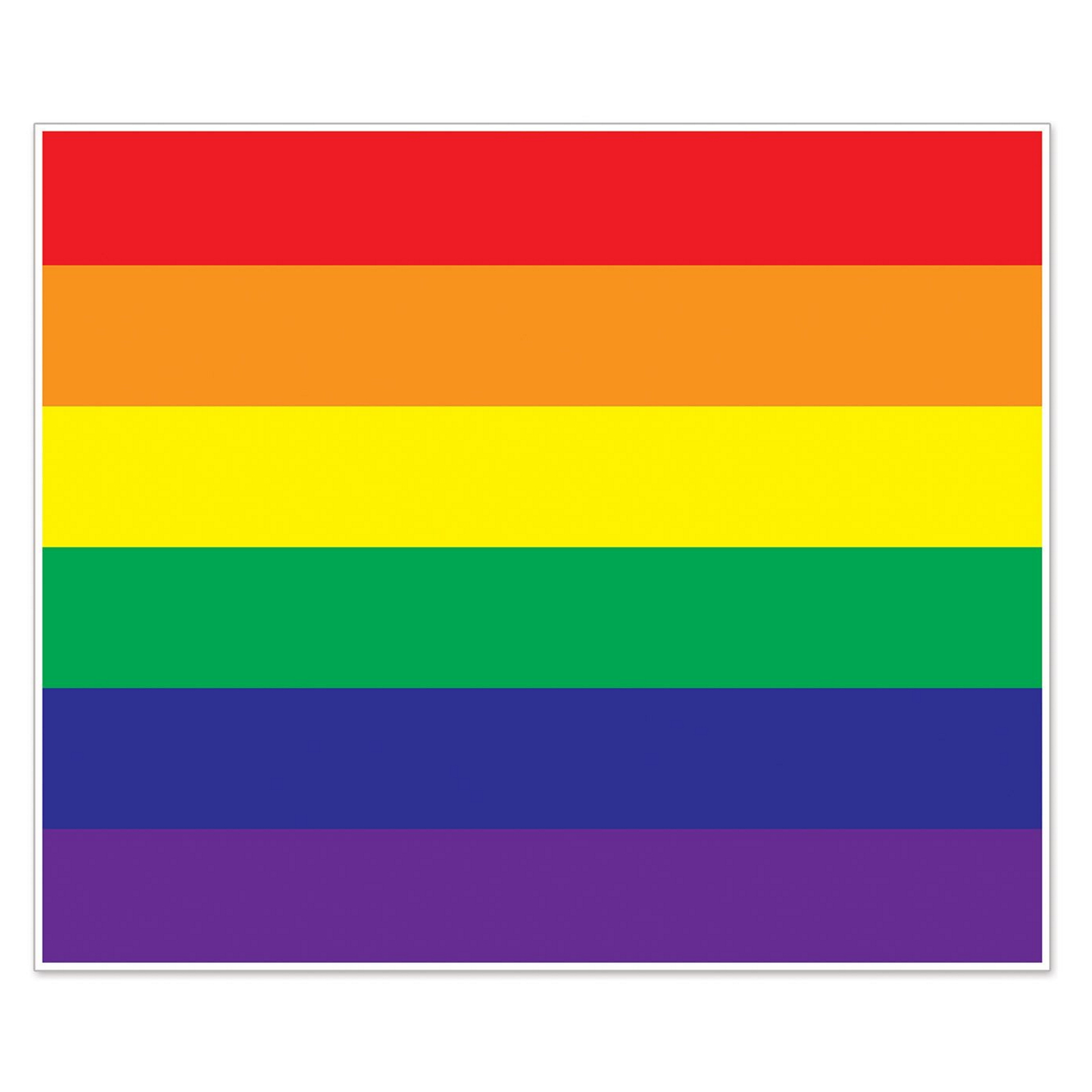 Rainbow Plastic Scene Setter Backdrop