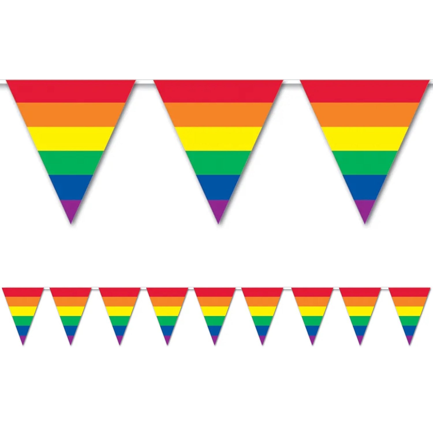 Rainbow Plastic Flag Banner