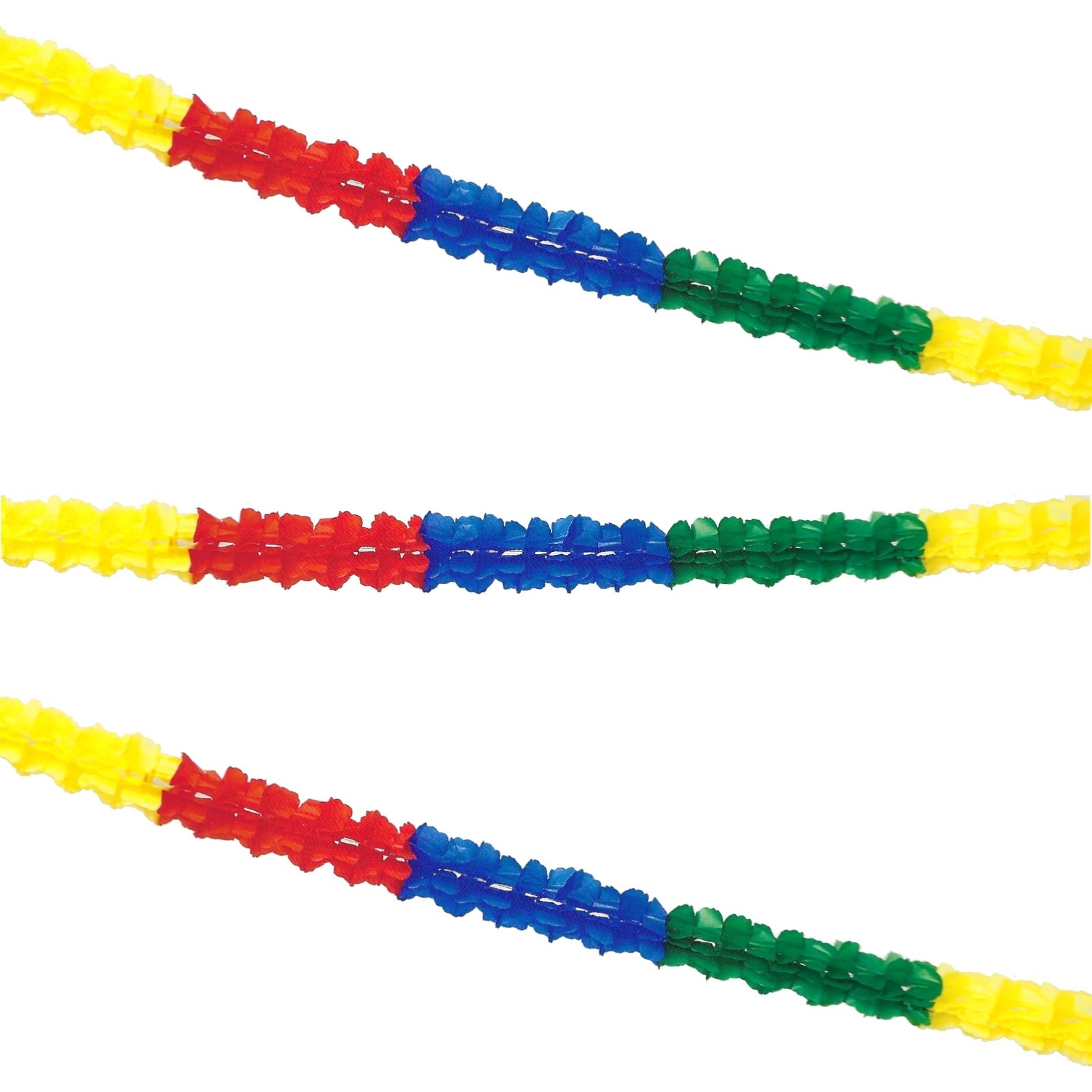 Mutlicoloured Tissue Garland
