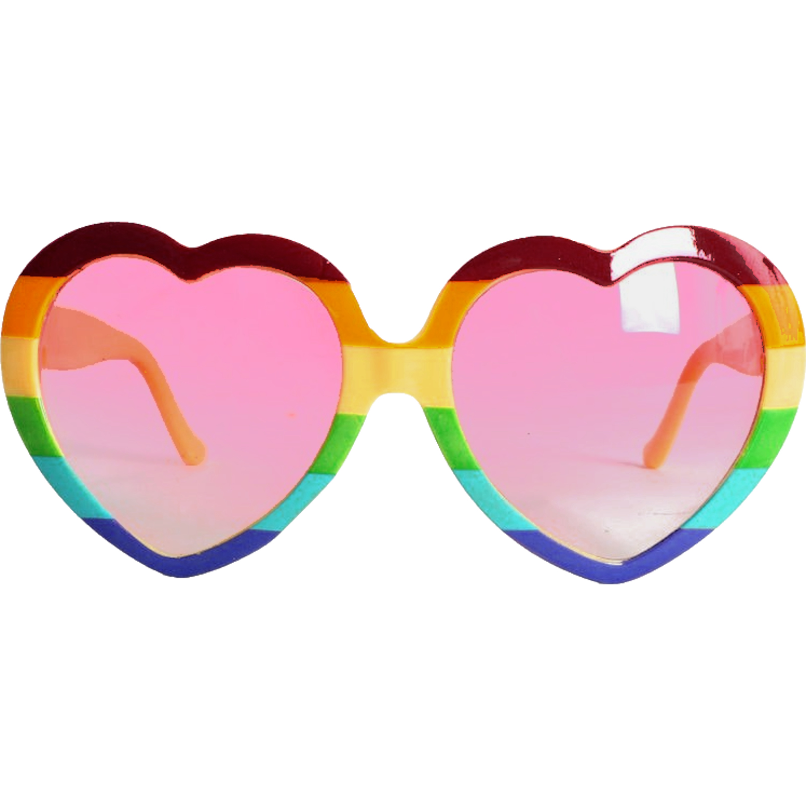 Rainbow Heart Party Glasses