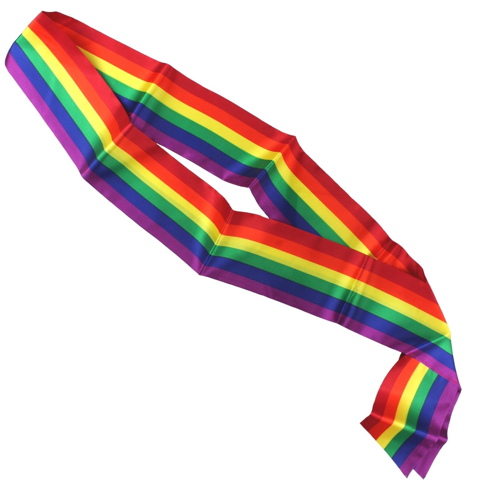 Rainbow Stripe Sash