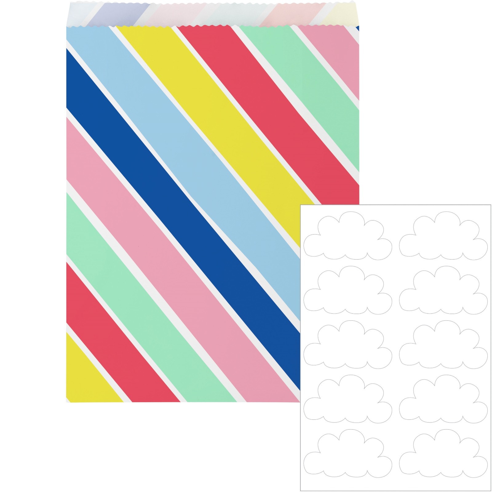 Over the Rainbow Paper Treat Bags (Pack of 10)