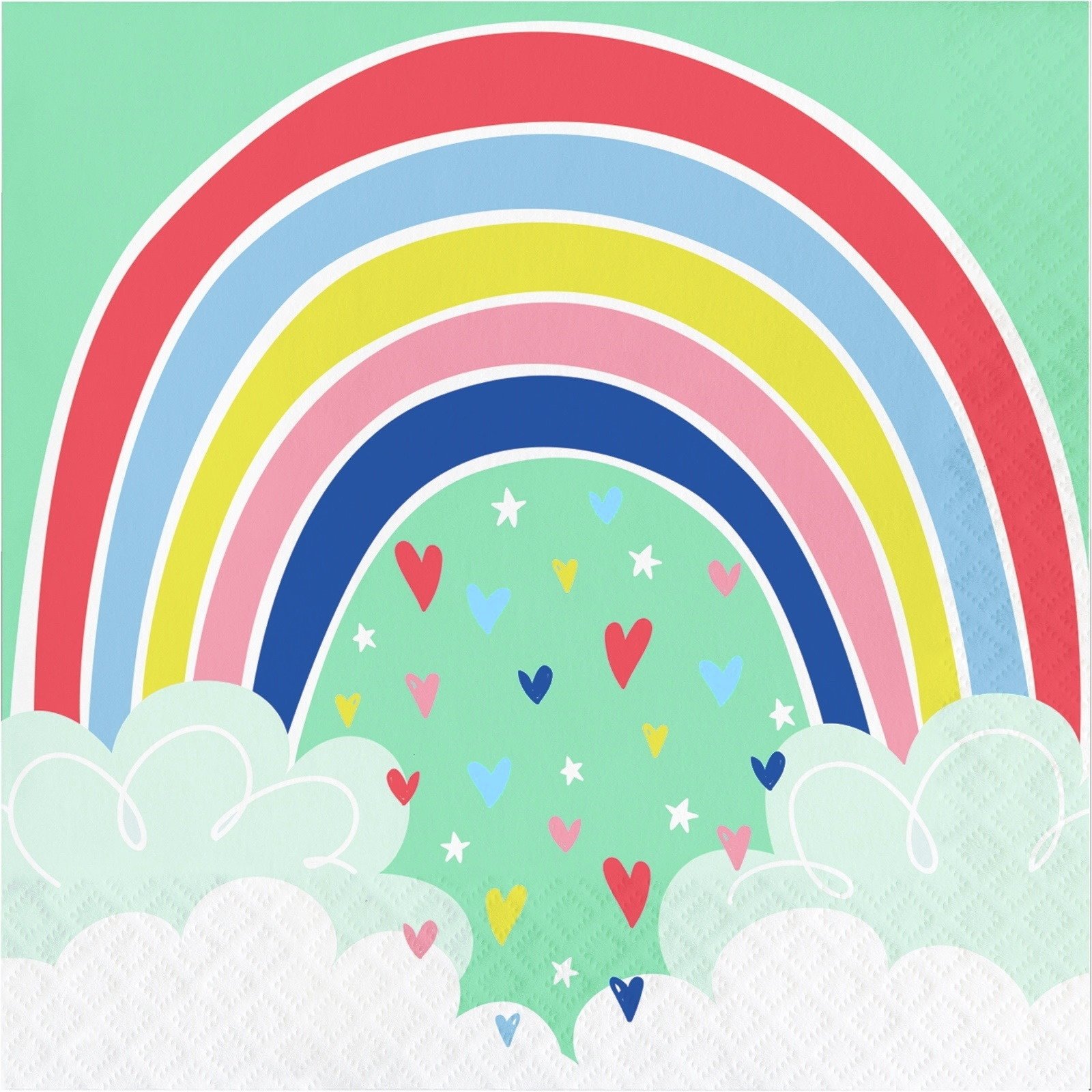 Over the Rainbow Large Napkins / Serviettes (Pack of 16)