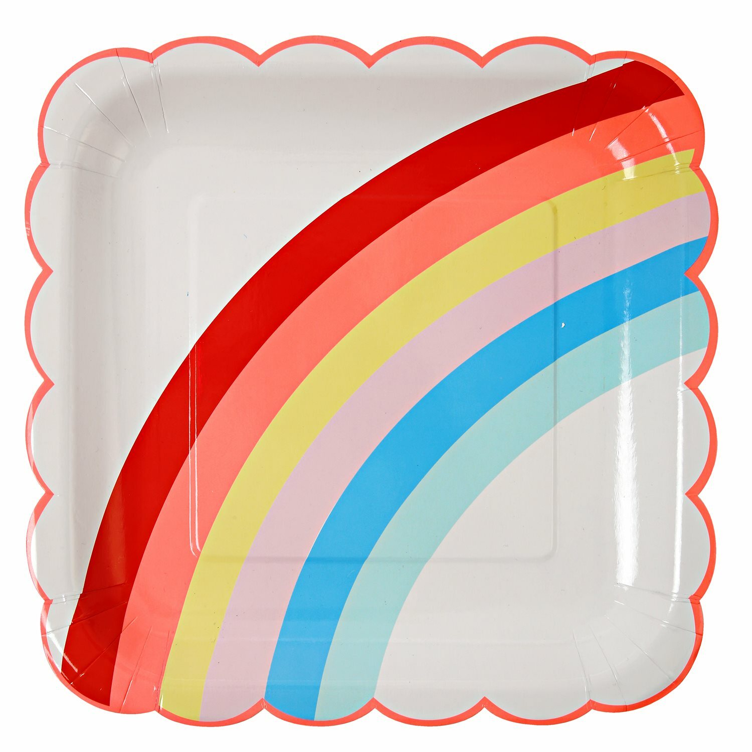 Meri Meri Rainbow Large Paper Plates (Pack of 12)