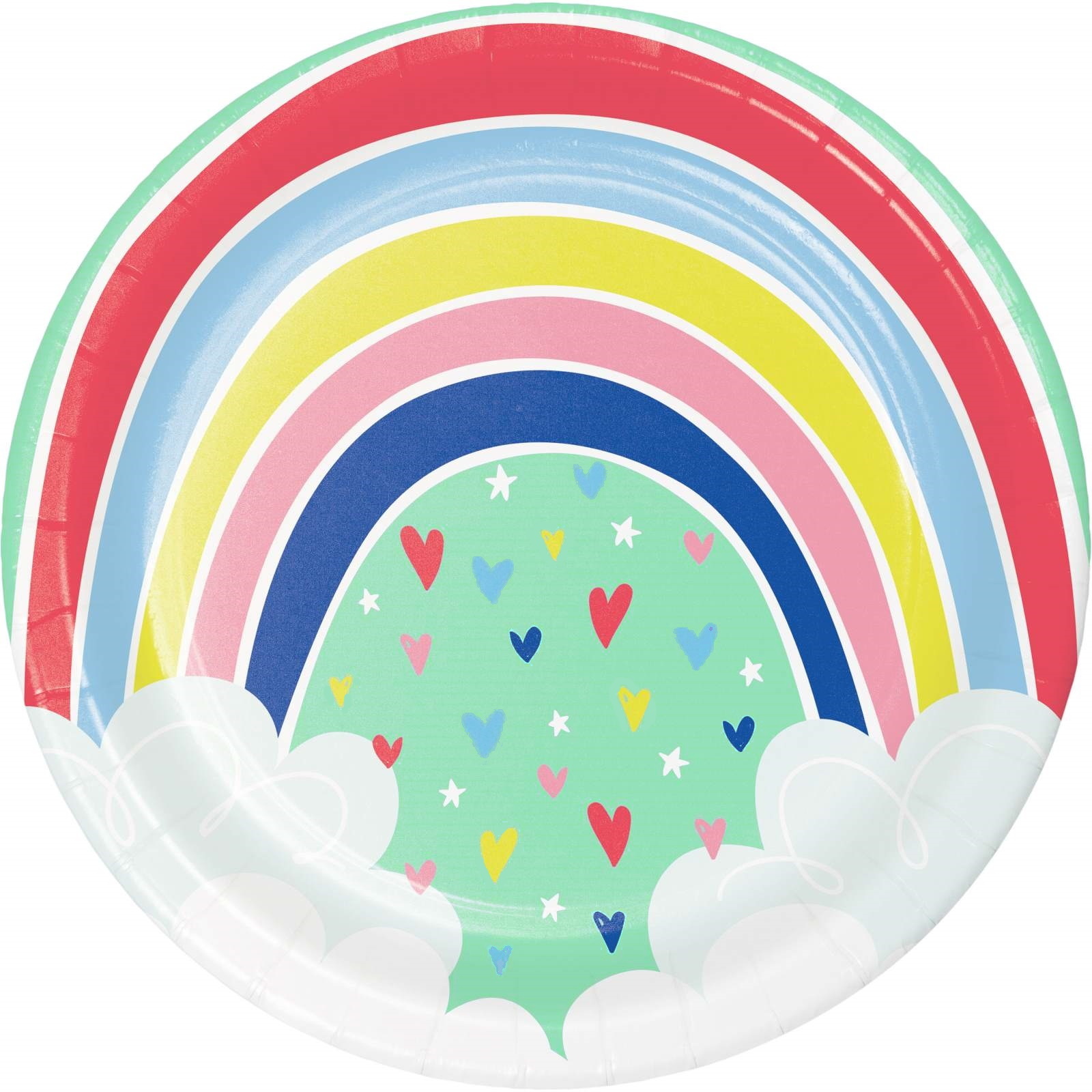 Over the Rainbow Large Paper Plates (Pack of 8)