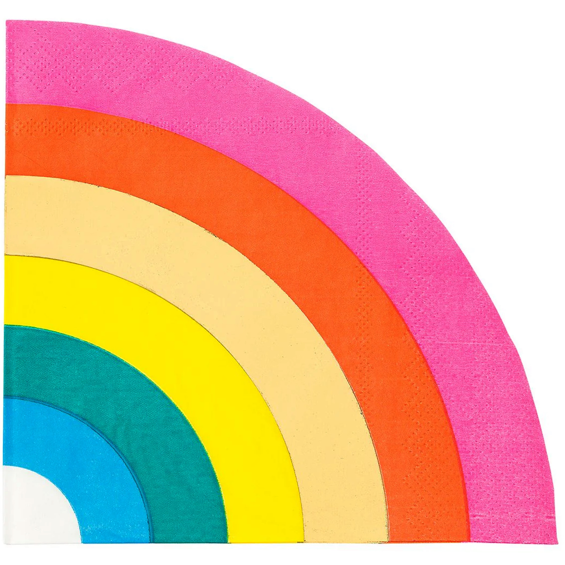 Talking Tables Birthday Brights Rainbow Shaped Napkins / Serviettes (Pack of 20) 